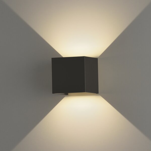 ACB Iluminacion Nástěnné LED svítidlo KENDO, š. 10 cm, 2x6W, CRI90, IP65 Barva: Zlatá