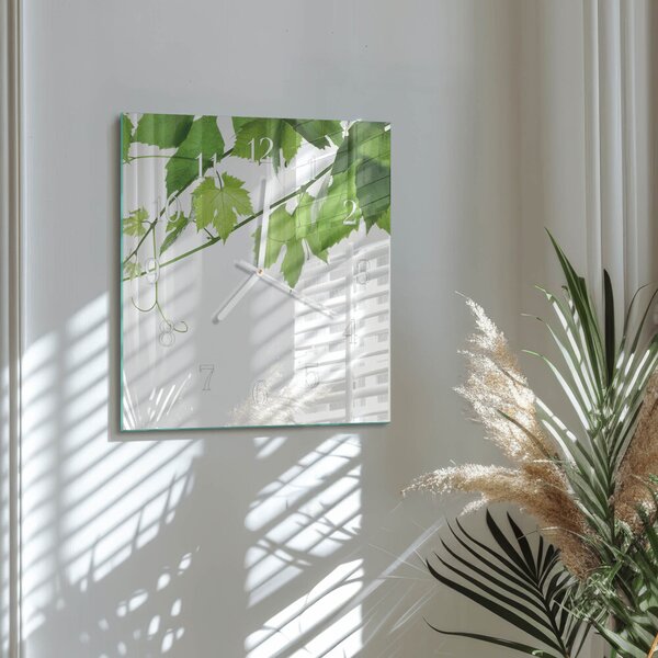 Skleněné hodiny Listy zskb-30x30-00079331