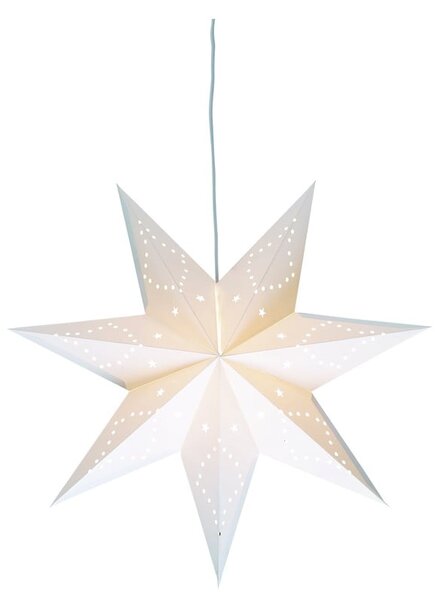 Bílá světelná dekorace s vánočním motivem ø 45 cm Saturnus – Markslöjd