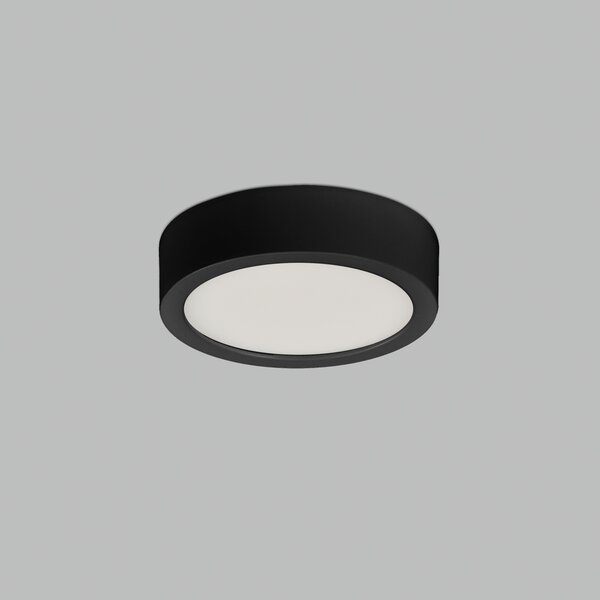 ACB Iluminacion Stropní LED svítidlo KORE, ⌀ 9 cm, 6W, CRI90 Barva: Černá, Teplota světla: 3000K - teplá bílá