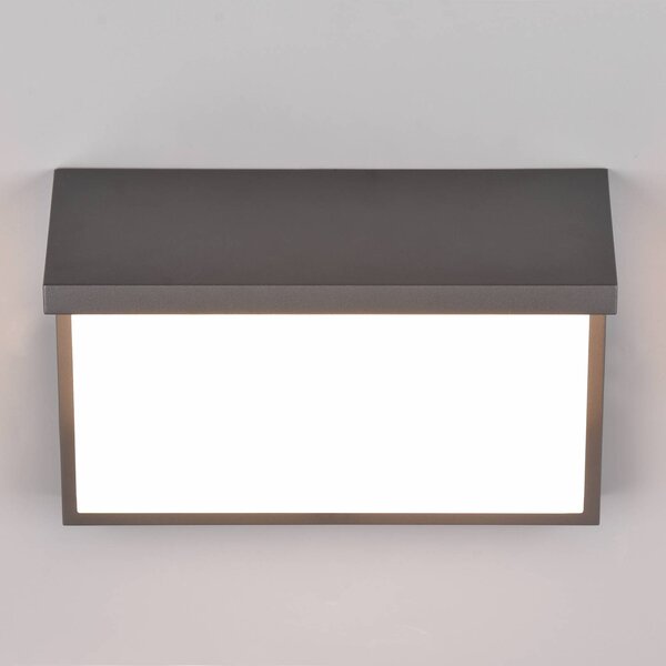 Trio Lighting Venkovní nástěnné svítidlo LED Nestos, senzor pohybu, IP54, Černá, Hliník, Moderní