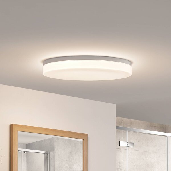 PRIOS Prios Wynion LED stropní svítidlo DIP switch 50cm, stmívatelný, Bílá / opál, Koupelna, Plast, Moderní