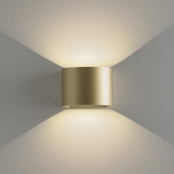 ACB Iluminacion Venkovní nástěnné LED svítidlo KOWA, š. 14 cm, 2x6W, CRI90, IP65 Barva: Černá