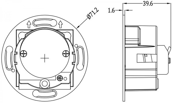 IMPR 563008 Deko-Light vestavné svítidlo do zdi Alwaid 230V 4W 2700K 230lm bílá do krabičky KU68 (pak náhrada IMPR 563009)