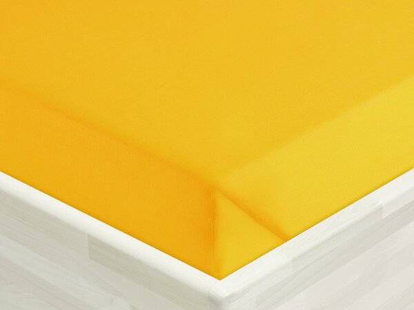 Biante Bavlněné prostěradlo/plachta Moni MOD-501 Sytě žluté 140 x 240 cm