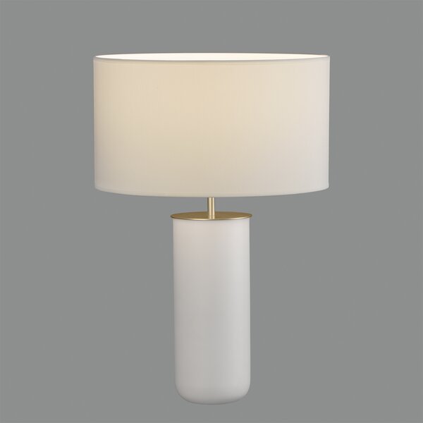 ACB Iluminacion Stolní LED lampa LINDANA, v. 60 cm, 1xE27 15W Barva: Bílo-zlatá