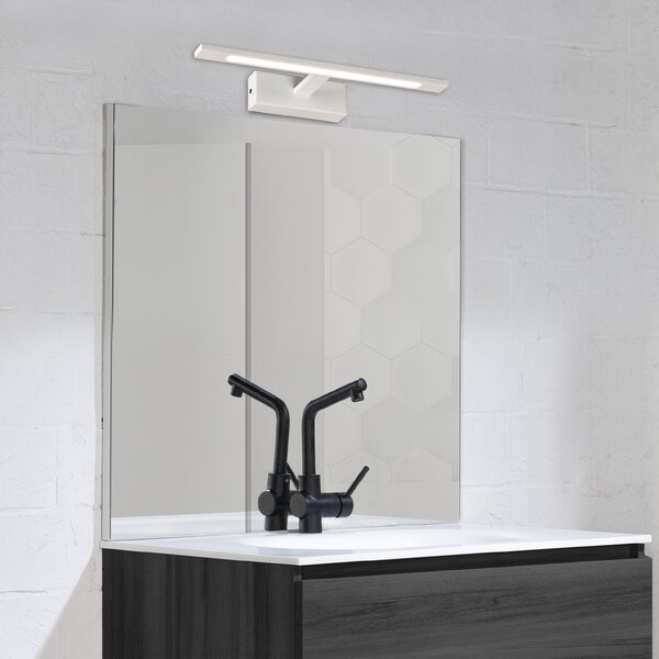 ACB Iluminacion Nástěnné LED svítidlo MENORCA, š. 45 cm, 12W, CRI90, CCT switch 3000-4000K, IP44 Barva: Chrom