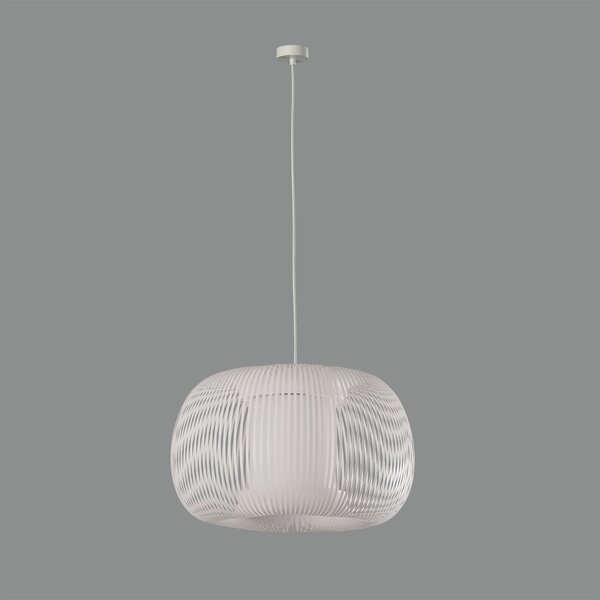 ACB Iluminacion Zavěsné svítidlo MIRTA, ⌀ 38 cm, 1xE27 15W Barva: Stone, Barva montury: Černá