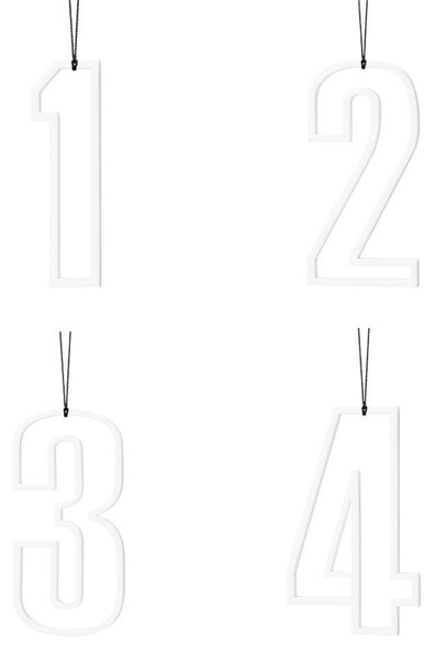 Felius Bílá adventní čísla - vykrojená FD101
