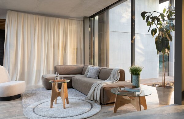 -25 % Dny MOMENTI– Béžový oválný koberec ZUIVER SPARK 160 x 300 cm