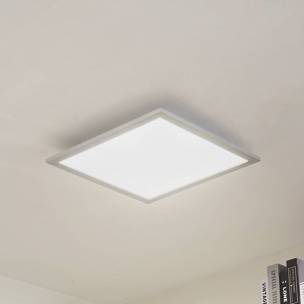 Arcchio LED panel Lyndra, 40 cm, stříbrný, hliník, stmívatelný,, stmívatelný, Hliník / šedá / zinek, Obývací pokoj / jídelna, Hliník, Moderní