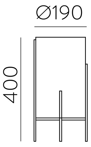 ACB Iluminacion Stolní LED lampa NAOS, v.40 cm, 1xE27 15W