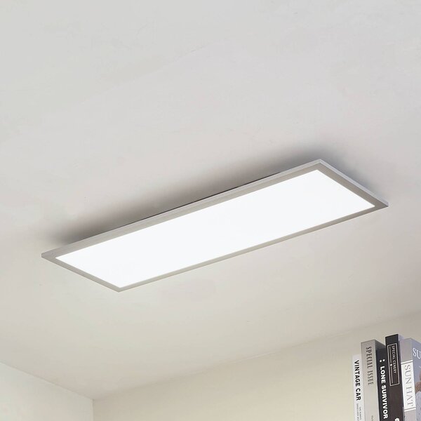 Arcchio LED panel Lyndra, 80 cm, stříbrný, hliník, stmívatelný,, stmívatelný, Hliník / šedá / zinek, Obývací pokoj / jídelna, Hliník, Moderní