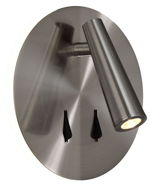 ACB Iluminacion Nástěnné LED svítidlo PANAU, ⌀ 15 cm, 6W + 3W, CRI90 Barva: Bílá