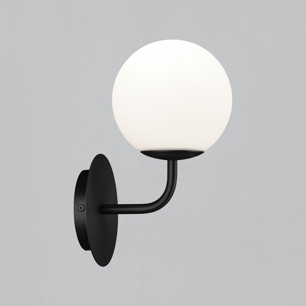 ACB Iluminacion Nástěnné LED svítidlo PARMA, v. 28 cm, 1xE27 15W, IP44 Barva: Černá