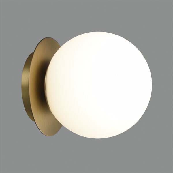 ACB Iluminacion Nástěnné LED svítidlo PARMA, ⌀ 15 cm, 1xE27 15W, IP44 Barva: Černá
