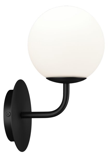 ACB Iluminacion Nástěnné LED svítidlo PARMA, v. 28 cm, 1xE27 15W, IP44 Barva: Černá