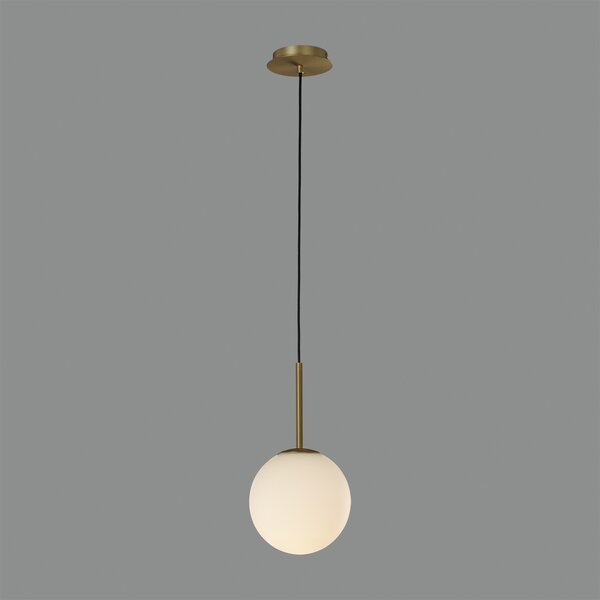 ACB Iluminacion Zavěsné svítidlo PARMA, ⌀ 18 cm, 1xE27 15W, IP44 Barva: Černá
