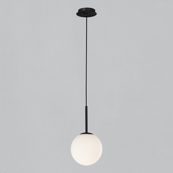 ACB Iluminacion Zavěsné svítidlo PARMA, ⌀ 18 cm, 1xE27 15W, IP44 Barva: Černá