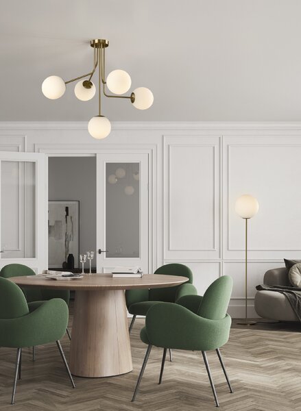 ACB Iluminacion Zavěsné svítidlo PARMA, ⌀ 88 cm, 5xE27 15W Barva: Černá