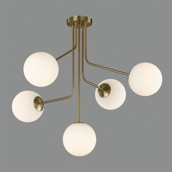 ACB Iluminacion Zavěsné svítidlo PARMA, ⌀ 88 cm, 5xE27 15W Barva: Černá