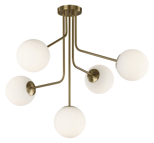 ACB Iluminacion Zavěsné svítidlo PARMA, ⌀ 88 cm, 5xE27 15W Barva: Černá