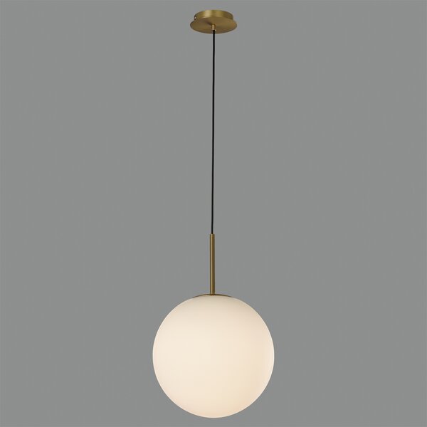 ACB Iluminacion Zavěsné svítidlo PARMA, ⌀ 30 cm, 1xE27 15W, IP44 Barva: Černá