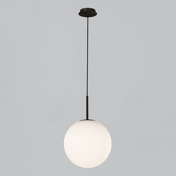 ACB Iluminacion Zavěsné svítidlo PARMA, ⌀ 30 cm, 1xE27 15W, IP44 Barva: Černá