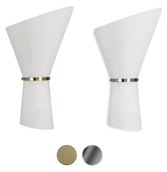 ACB Iluminacion Nástěnné LED svítidlo PERLA, v. 41 cm, 2xE27 15W