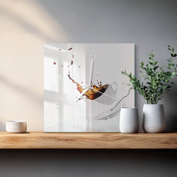 Skleněné hodiny Pohár zskb-30x30-00087345