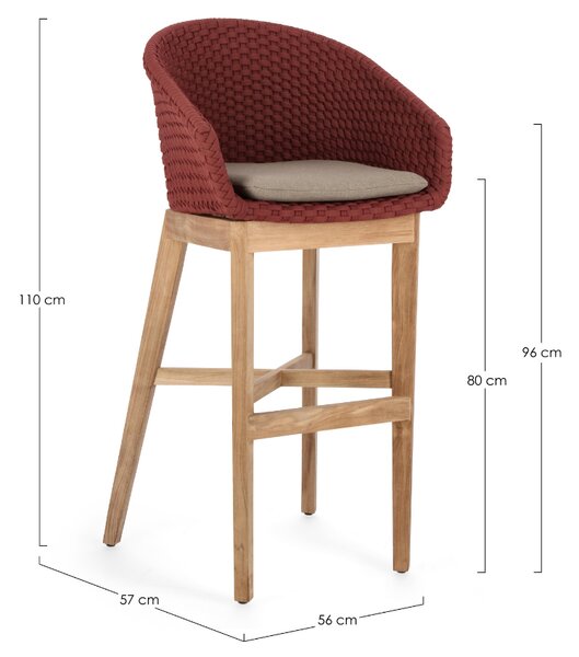 Bizzotto Zahradní barová židle Coachella 110 cm