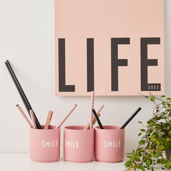 Design Letters Porcelánový hrnek SMILE - Pink DL152