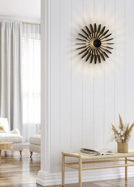 ACB Iluminacion Nástěnné LED svítidlo ROSA DEL DESIERTO, ⌀ 60 cm, 1xE27 15W