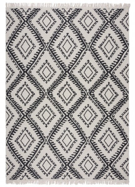 Hans Home | Kusový koberec Deuce Alix Recycled Rug Monochrome/Black - 80x150