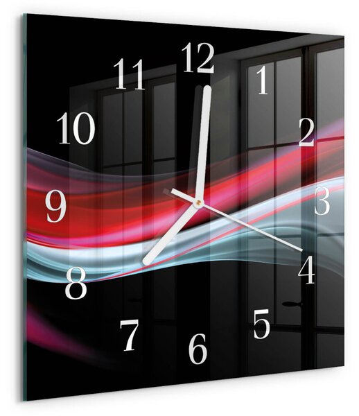 Skleněné hodiny Abstrakce zskb-30x30-00083536