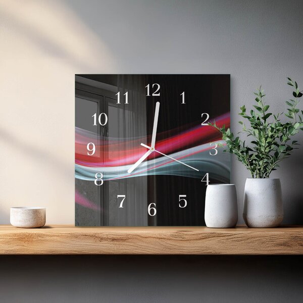 Skleněné hodiny Abstrakce zskb-30x30-00083536