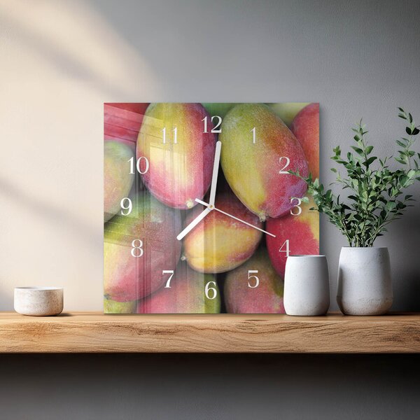 Skleněné hodiny Ovoce zskb-30x30-00093203