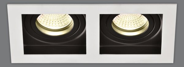ACB Iluminacion Zapuštěné svítidlo SAN, š. 19 cm, 2xGU10 8W