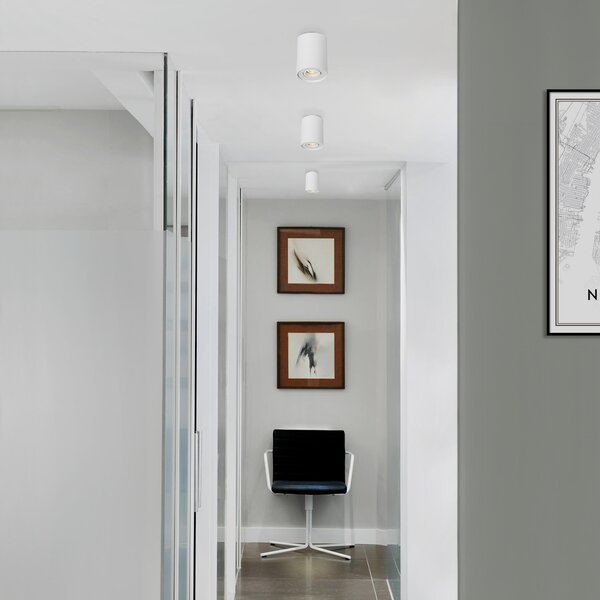 ACB Iluminacion Stropní LED svítidlo SIMA, ⌀ 96 mm, 1xGU10 8W Barva: Černá