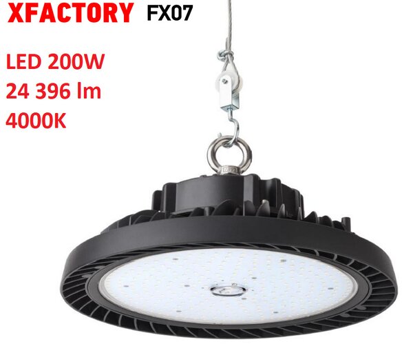 Arelux 200W LED světlo XFactory FX07NW120 černé IP65