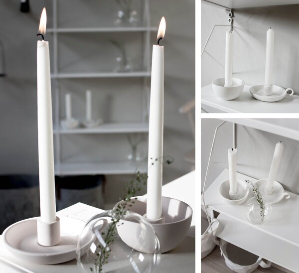 Storefactory Scandinavia Keramický svícen Lidatorp S - White SF126