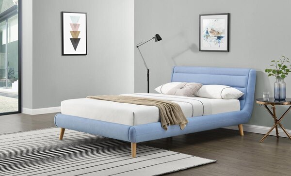 Halmar čalouněná postel Elanda 160x200 cm, modrá