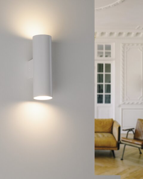 ACB Iluminacion Nástěnné LED svítidlo ZOOM, v. 18 cm, 2xGU10 8W Barva: Bílá