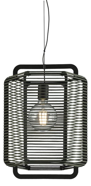 ACB Iluminacion Závěsné svítidlo CORDA, ⌀ 35 cm, 1xE27 15W Barva: Černá, Barva montury: Písková