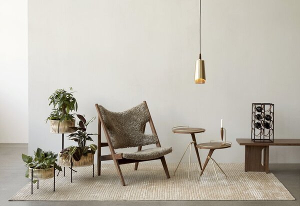 Audo Copenhagen Svícen Umanoff Polished Brass/Walnut MN188
