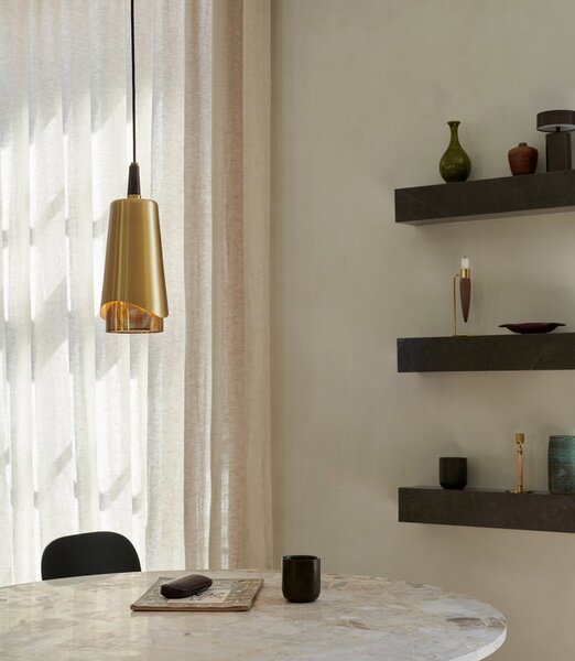Audo Copenhagen Svícen Umanoff Polished Brass/Walnut MN188