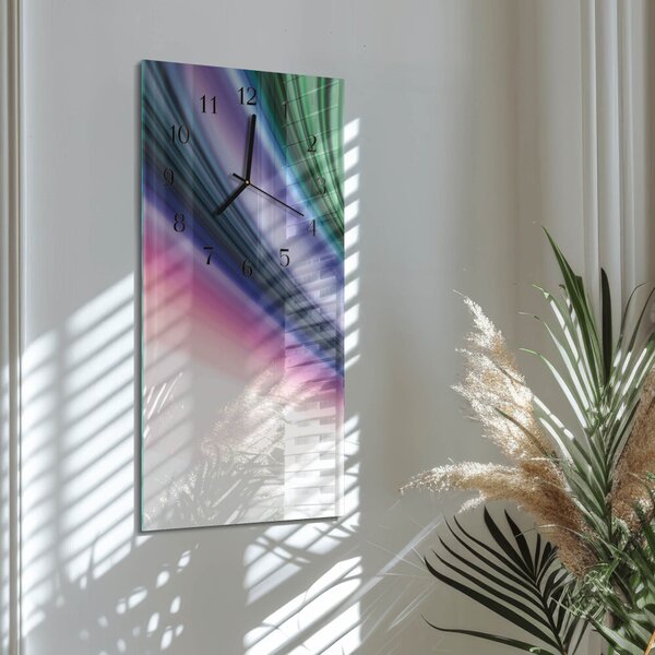 Skleněné hodiny vertikální Abstraktní čáry zsppc-30x60-00172691