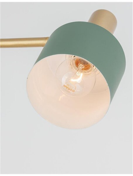 Nova Luce Stojací lampa PAZ zlatý kov, E27 1x12W Barva: Bílá
