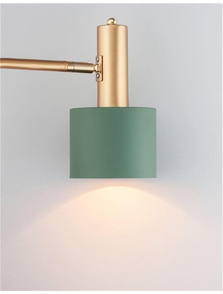 Nova Luce Stojací lampa PAZ zlatý kov, E27 1x12W Barva: Bílá