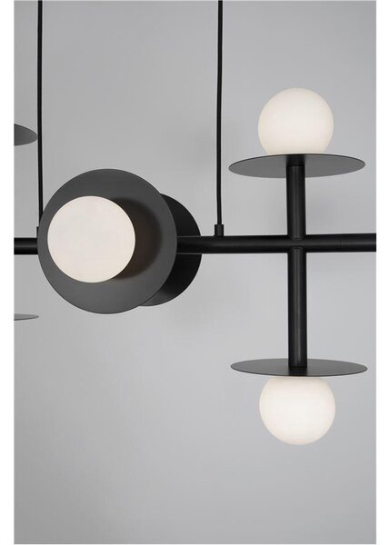 Nova Luce Závěsné svítidlo PIELO, 109cm, opálové sklo G9 8x5W Barva: Zlatá